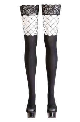 Bas autofixants opaques noir - Cotelli Legwear