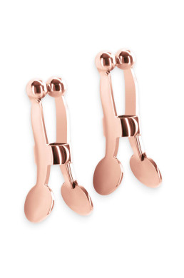 Pinces à tétons Bound rose gold