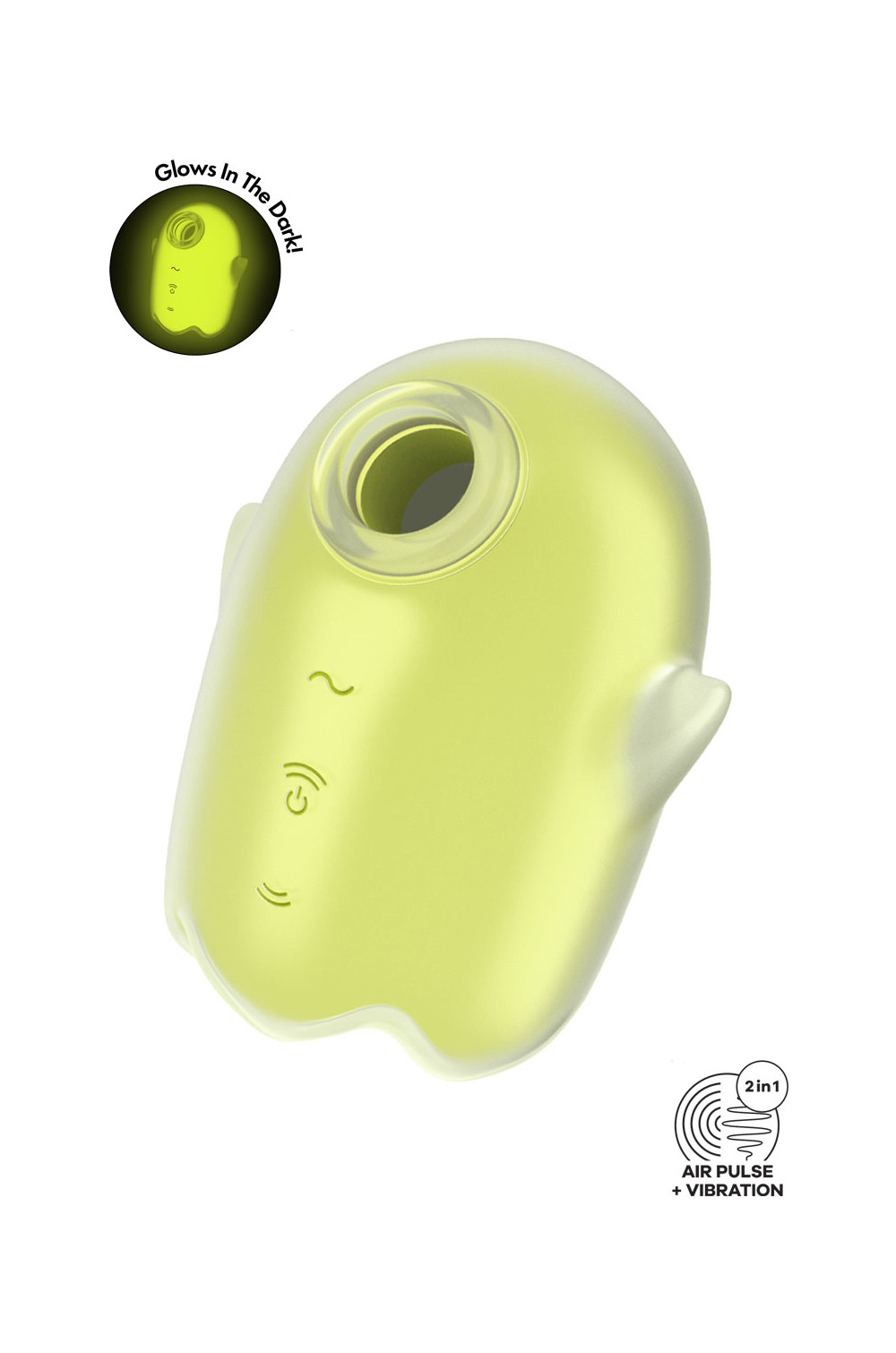Stimulateur sans contact et vibrant Glowing Ghost yellow - Satisfyer