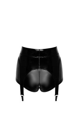 Short à jarretelles Glam F325 vinyle et wetlook