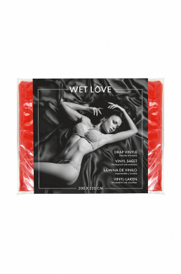 Drap Vinyle rouge 220 x 200 cm - Fetish Tentation