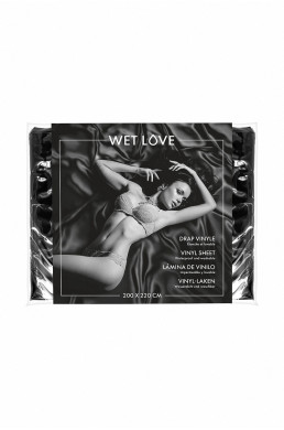 Drap Vinyle noir 220 x 200 cm - Fetish Tentation