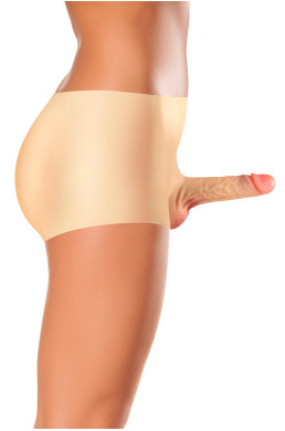 Culotte avec gode réaliste plein