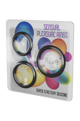 Kit 3 cockrings Sensual Pleasure Rings - Alive