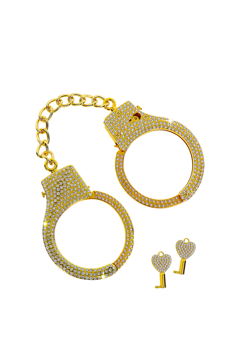 Menottes dorées et strass - Taboom Bondage