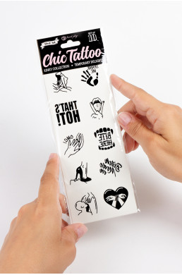 10 tatouages temporaires Kinky Collection - Secret Play