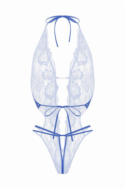 Body string ouvert Renee bleu - Christine