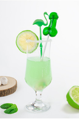 Sucette pénis Mojito avec alcool