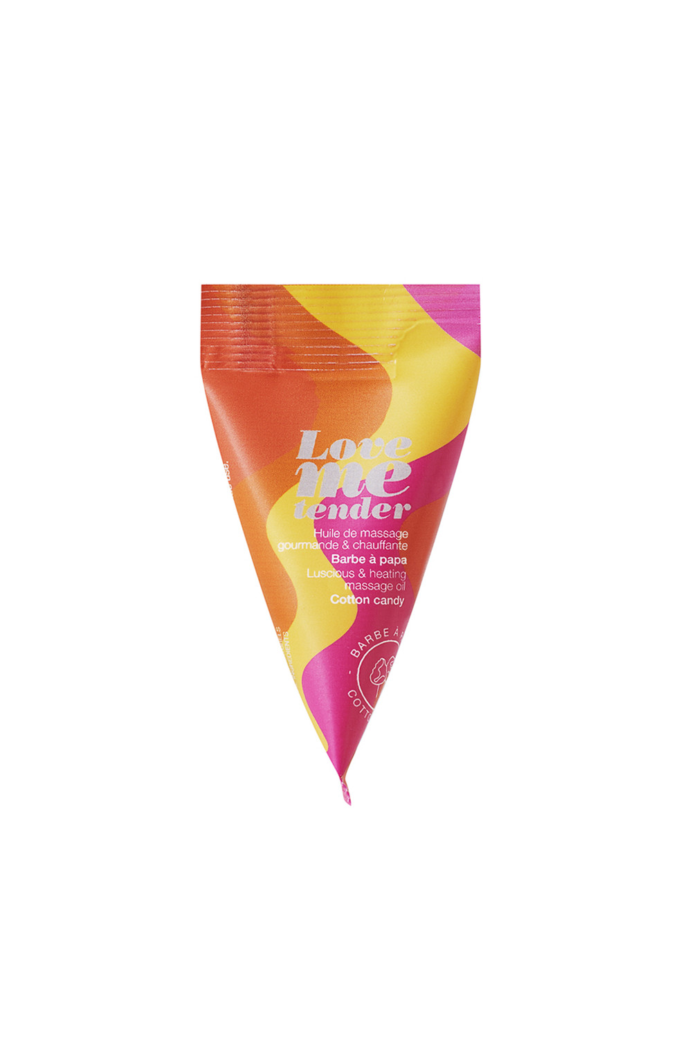 Berlingot huile massage comestible Barbe a papa