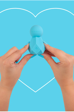 Mini vibro rechargeable BlissKey bleu - FairyGasm