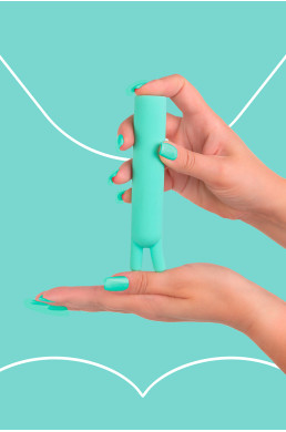 Mini vibro rechargeable BlissStars vert - FairyGasm