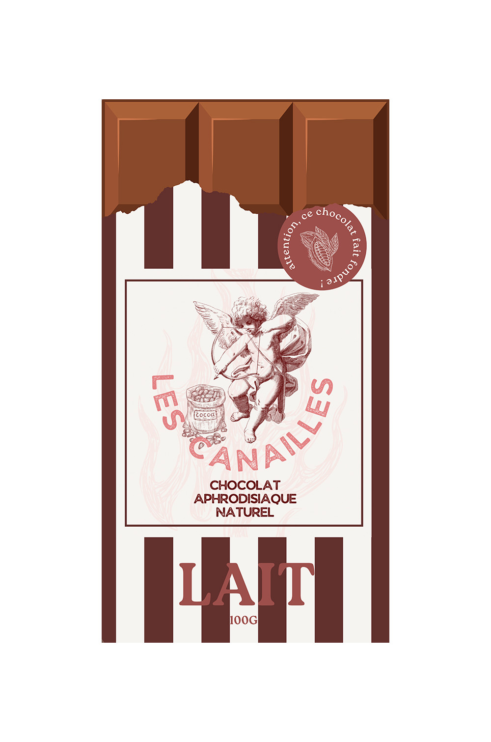 Chocolat au lait - Tablette 100g - Les canailles