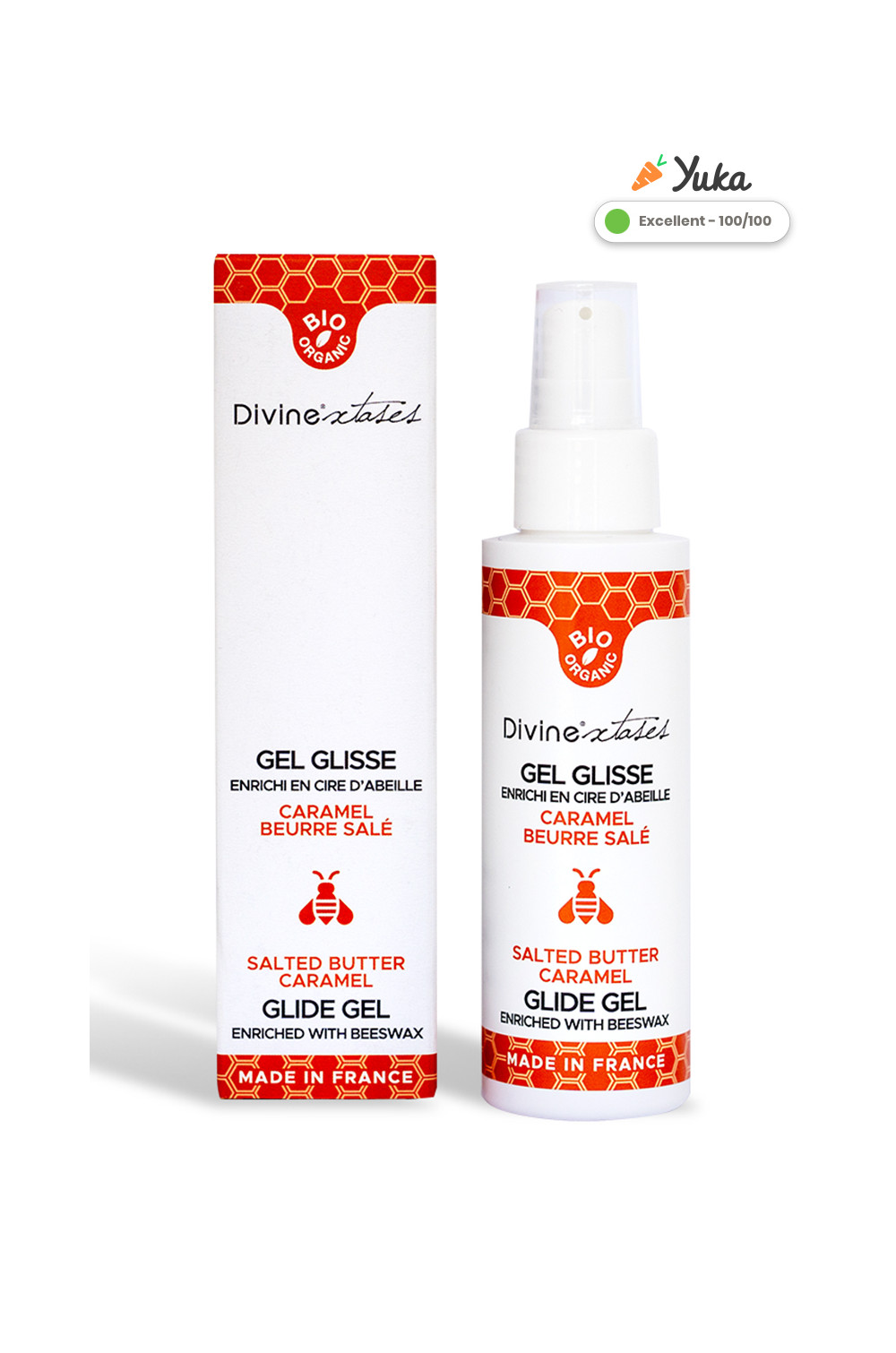 Lubrifiant Bio caramel beurre salé 100ml - Divinexstases
