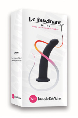 Gode ventouse Le fascinant 15x3cm - Jacquie et Michel