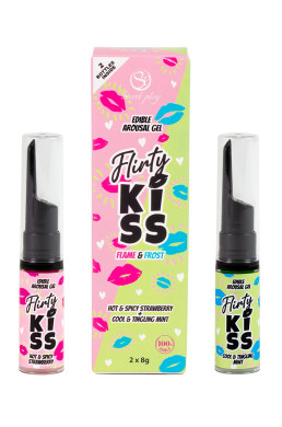Pack 2 gels pour sexe oral Flirty Kiss - Secret Play
