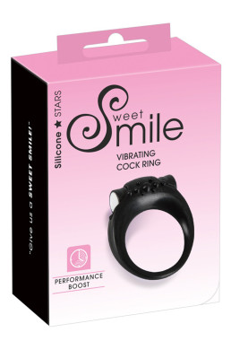 Anneau de pénis vibrant en silicone - Sweet Smile