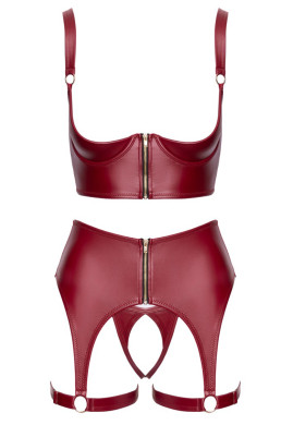 Ensemble seins nus 3 pièces Rouge - Cottelli LINGERIE