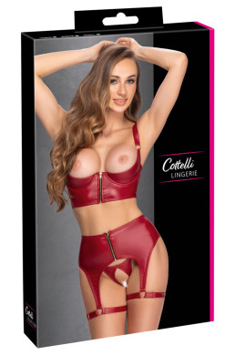 Ensemble seins nus 3 pièces Rouge - Cottelli LINGERIE