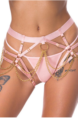String harnais rose - Bad Kitty
