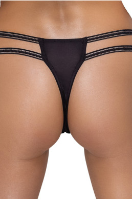 String ouvert Rio noir en dentelle - Cottelli LINGERIE  