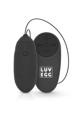 Oeuf vibrant télécommandé noir - LUV EGG