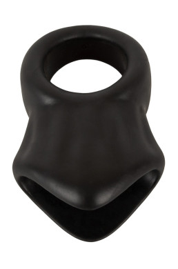 Cock Ring avec Ball Stretcher liquid silicone - Erecto 
