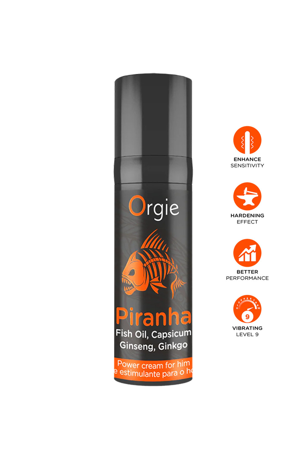 Crème stimulante Piranha Power Cream - Orgie
