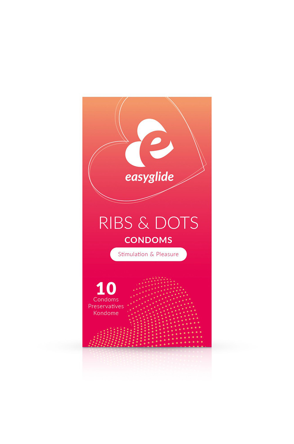 10 préservatifs Ribs and Dots - EasyGlide