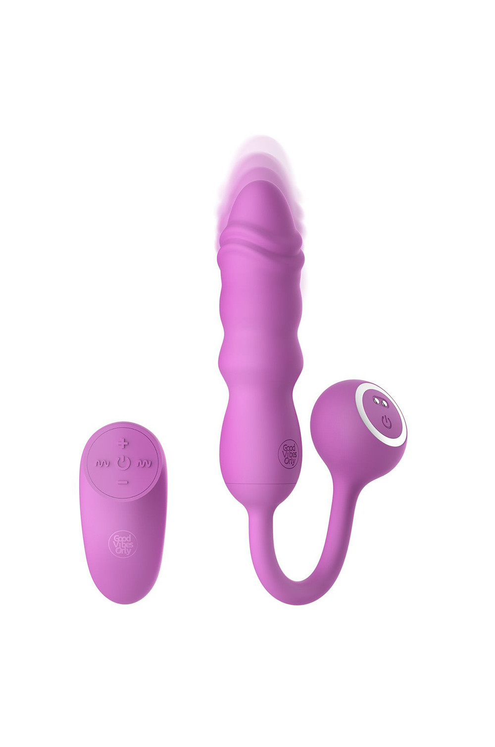 Mini vibro va-et-vient télécommandé - Good Vibes Only