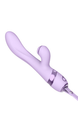 Vibro Rabbit 3 en 1 Purple Sucker - DIK