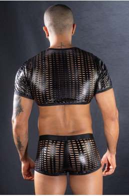 Ensemble top et boxer noir - J Lingerie