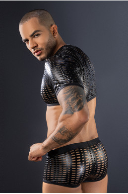 Ensemble top et boxer noir - J Lingerie