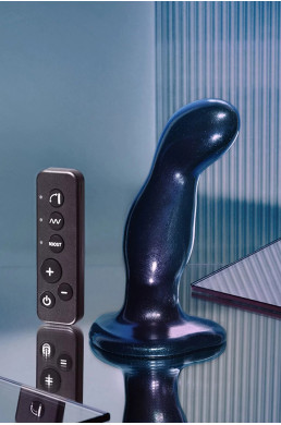 Dildo fingering et vibrant bleu - Strap On Me