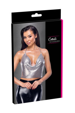 Top en métal argenté - Cottelli ACCESSOIRES