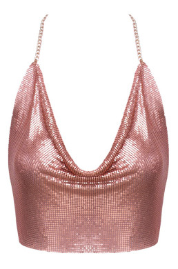 Top en métal doré rose - Cotelli ACCESSOIRES